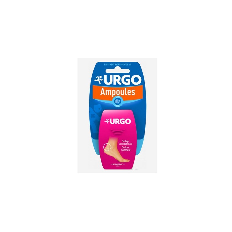 URGO AMPOULES HYDROCOLLOIDE MOYEN FORMAT 5 PANSEMENTS URGO AMPOULES HYDROCOLLOIDE MOYEN FORMAT 5 PANSEMENTS