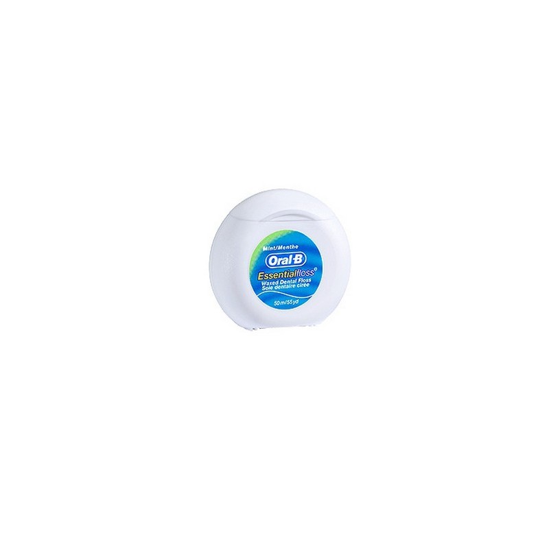 FIL DENTAIRE ESSENTIAL FLOSS CIRE MENTHOLE 50M ORAL B