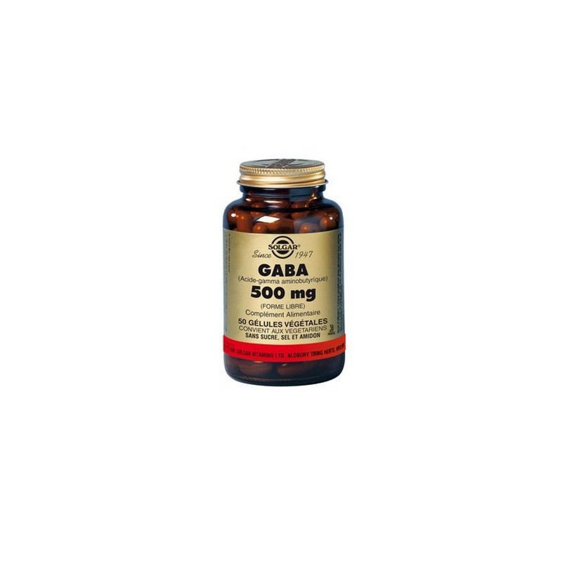 GABA 500MG 50 gélules SOLGAR