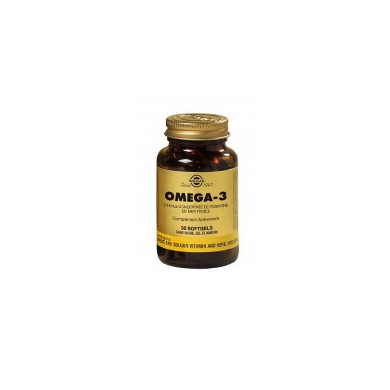 Oméga 3 - Solgar  Huile de Poisson 60 Softgels