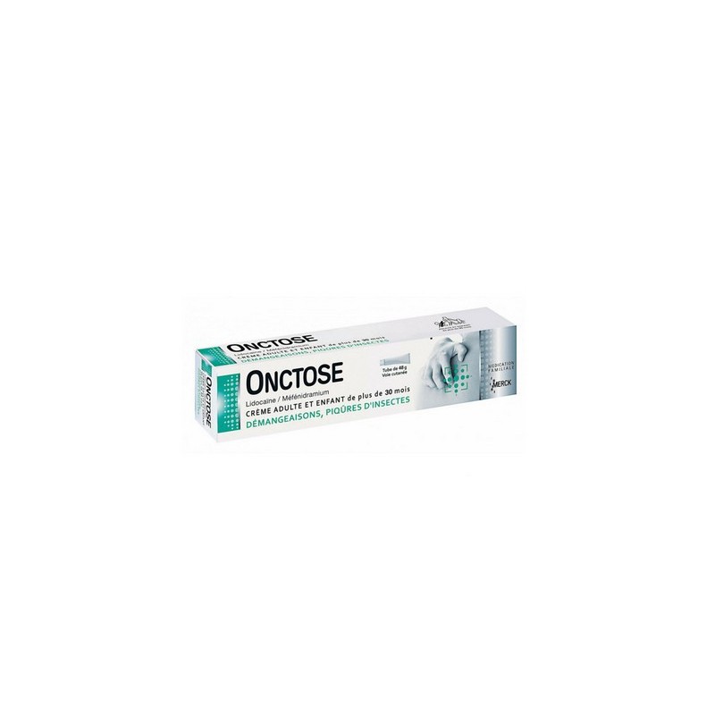 ONCTOSE LIDOCAINE-MEFENIDRAMIUM CREME DEMANGEAISONS PIQURES D'INSECTES 40G MERCK