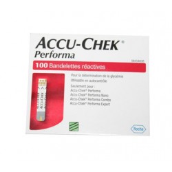 ACCU CHEK PERFORMA 100 BANDELETTES REACTIVES  ROCHE