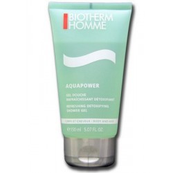 AQUAPOWER GEL DOUCHE RAFRAICHISSANT DETOXIFIANT CORPS & CHEVEUX 150ML BIOTHERM HOMME