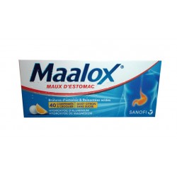 MAALOX MAUX D'ESTOMAC CITRON COMPRIMES A CROQUER SANOFI